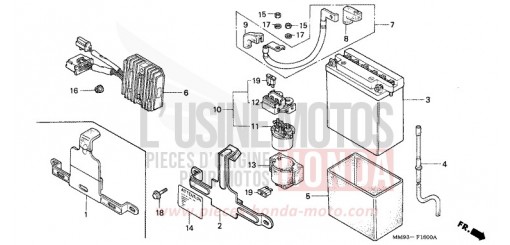 BATTERIE XL600VN de 1992